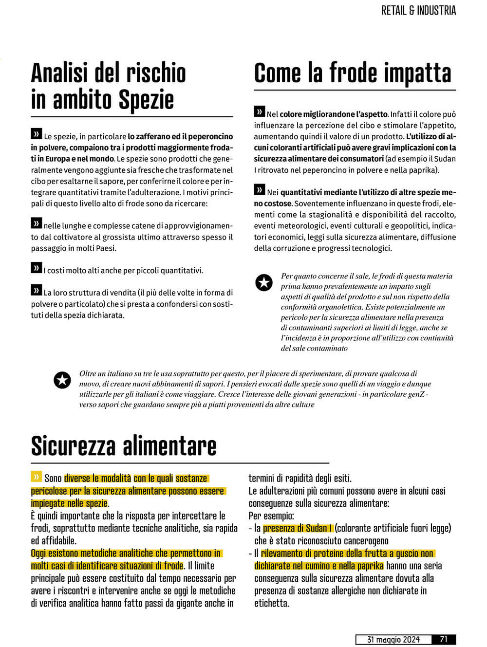 SPEZIE 2024 009 - Food Fraud: Focus sulle Frodi nel Mondo delle Spezie