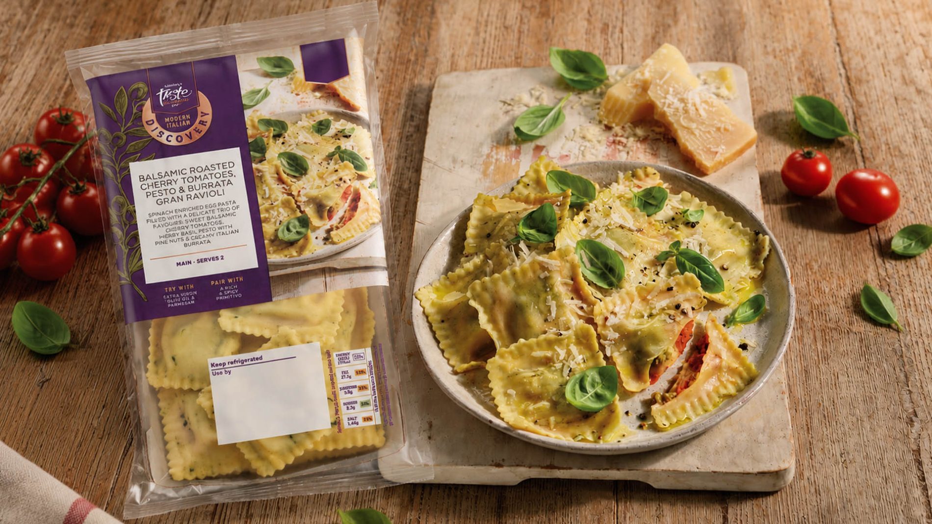 Atlante NPD Sainsburys Filled pasta HERO - Atlante Brings Fresh Filled Pasta to Sainsbury’s Taste the Difference Discovery Range