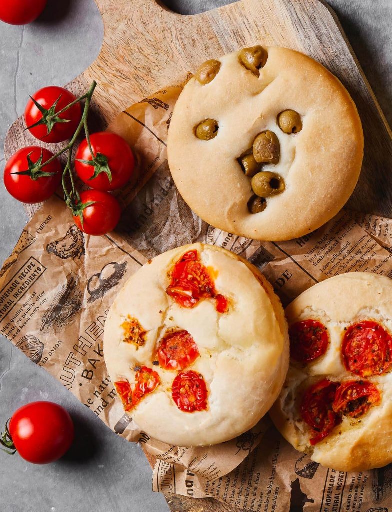 Focaccine e prodotti da forno surgelati pronti da cuocere