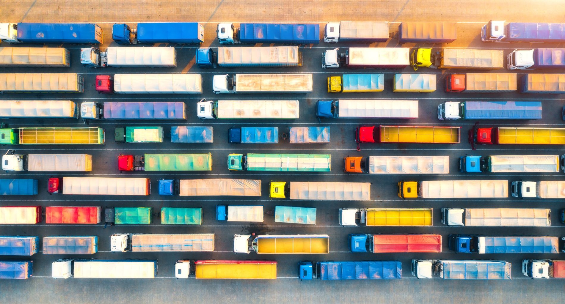 aerial view of colorful trucks in terminal at sunr 2026 01 06 09 28 08 utc - Smart supply chains: turning visibility into resilience