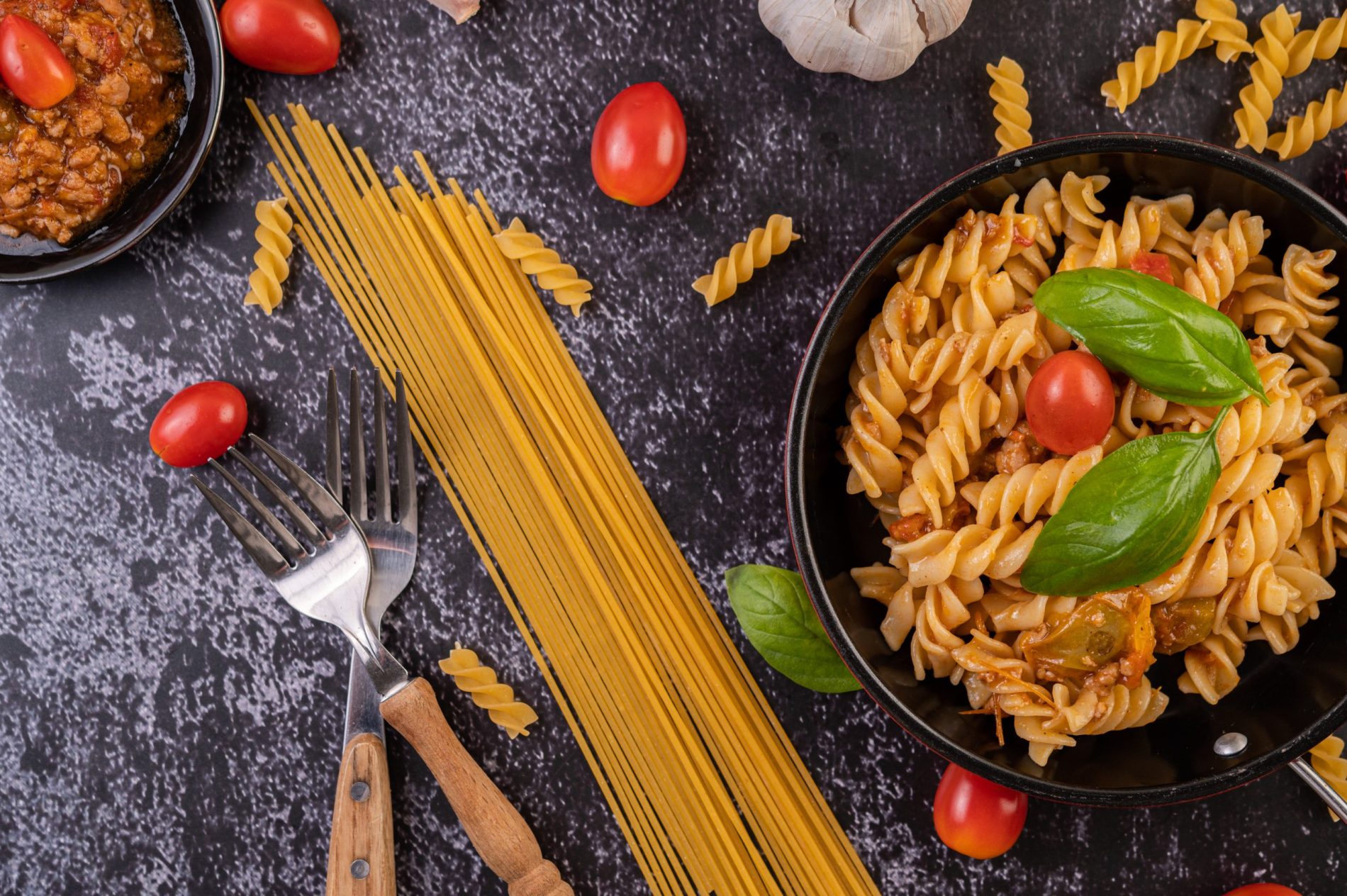macaroni sauteed with tomatoes and basil on the pa 2026 01 07 00 55 21 utc - Partnering with Aldi to Develop Its Specially Selected Italian Pasta Range