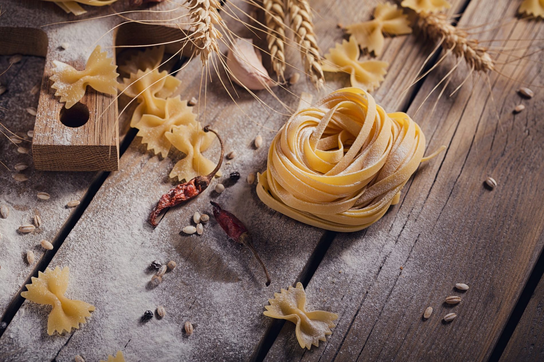 raw-homemade-pasta-with-flour-and-spices