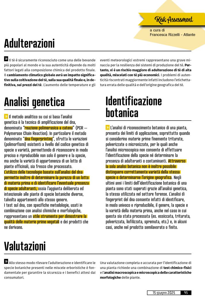 01Te Tisane 4 - Food Fraud: Focus Tè e Tisane