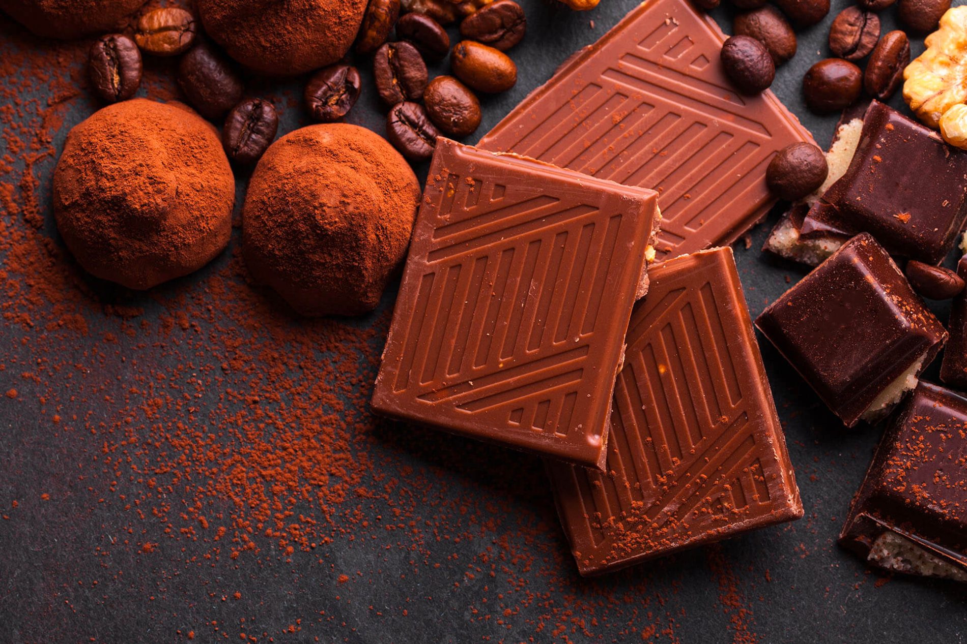 Cioccolata e Snack Dolci: tavolette, praline, barrette e gelati