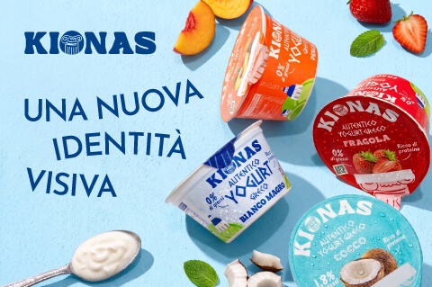 Restyling Yogurt Kionas cover nuova identità visiva