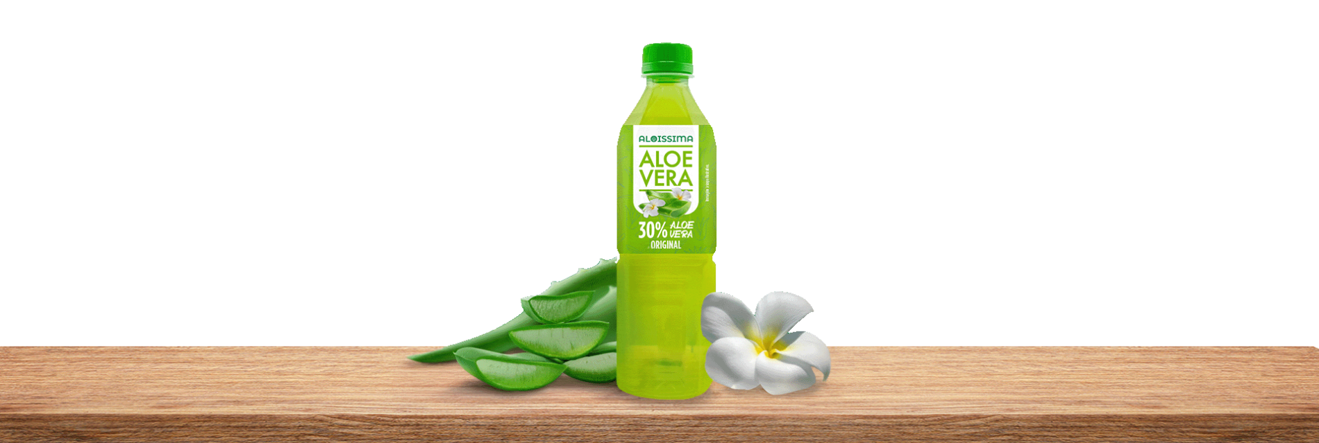 Aloissima gamma di bevande all’aloe vera con polpa, disponibili in vari gusti fruttati e naturali