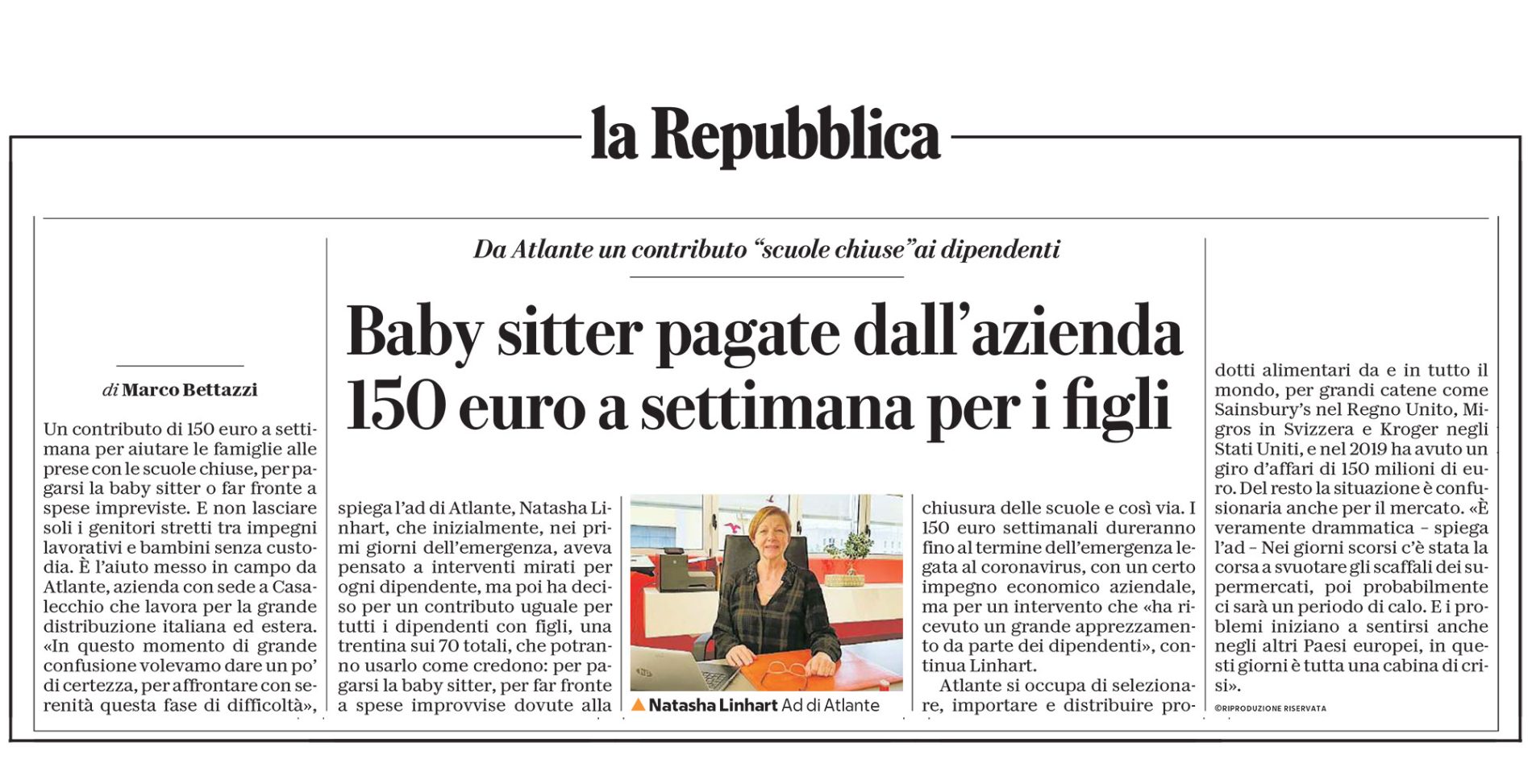 Atlante supporta i propri dipendenti con un contributo economico straordinario per affrontare lu2019emergenza legata al coronavirus repubblica bologna 2 - Atlante supporta i propri dipendenti con un contributo economico straordinario per affrontare l’emergenza legata al coronavirus