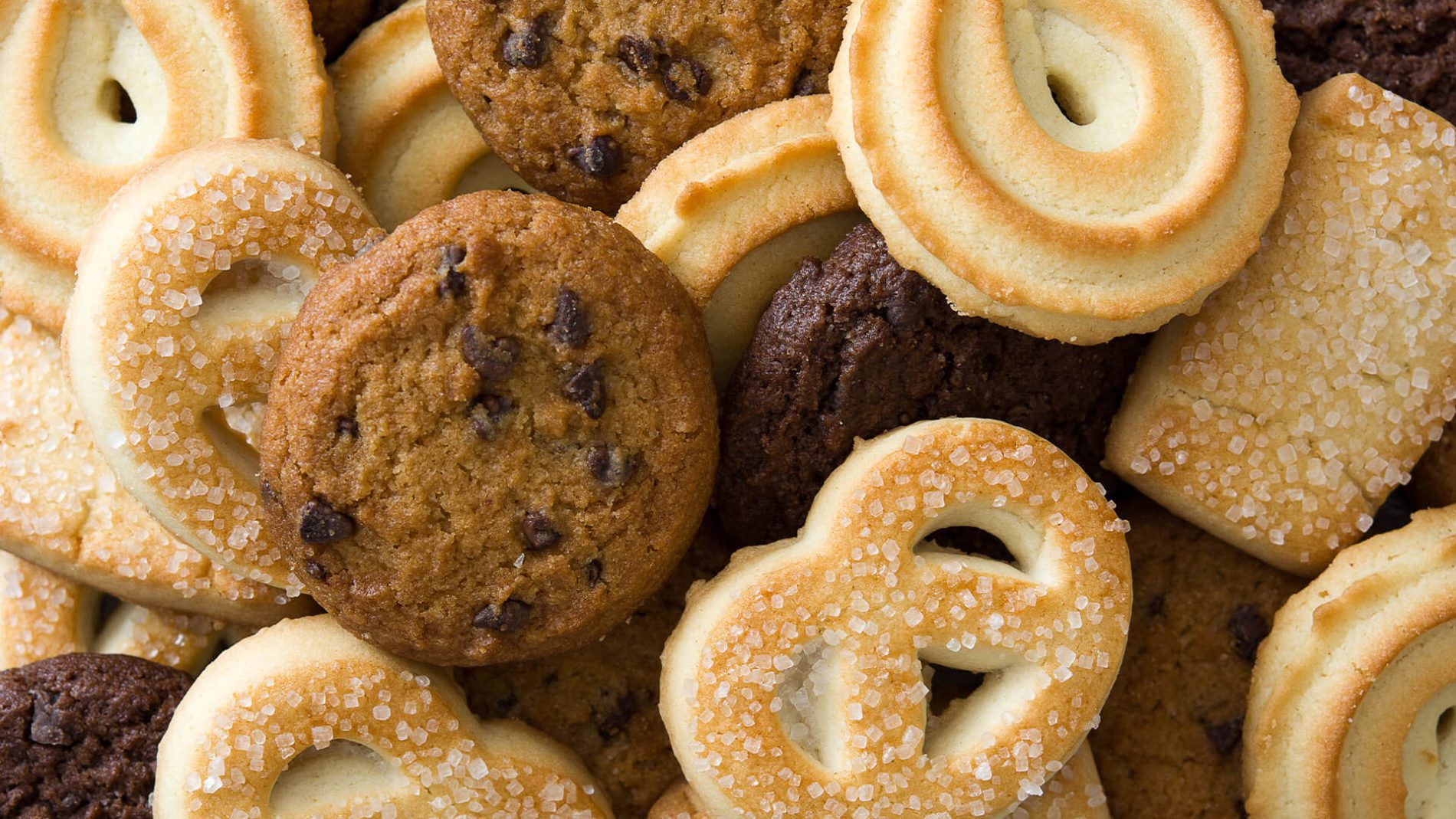 Assortimento di biscotti frollini, cookies al cioccolato e biscotti al burro — Food Fraud Observatory, Atlante
