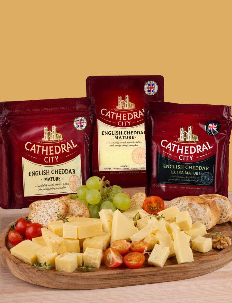 Gamma Cathedral City di cheddar inglese Mature ed Extra Mature