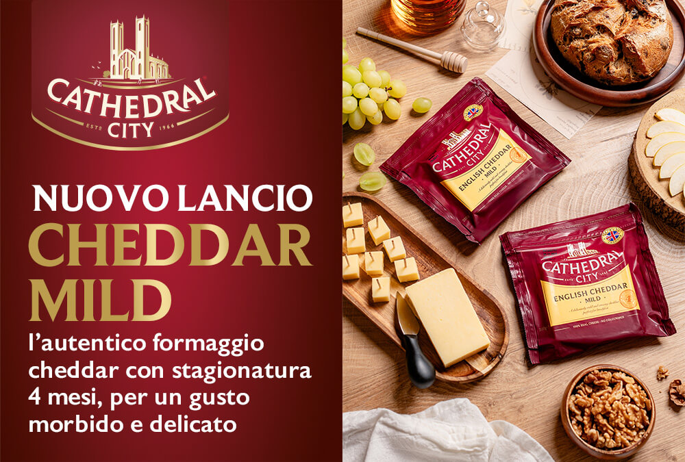 Cathedral City amplia la gamma in Italia con il nuovo Cheddar Mild