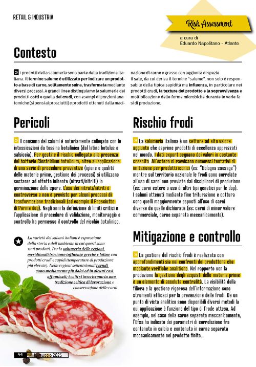 Food fraud salumi | Food Fraud: Focus on Cured meats