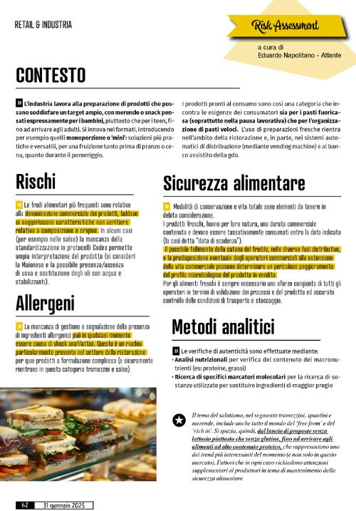 Food fraud tramezzini | Food Fraud: Focus Tramezzini