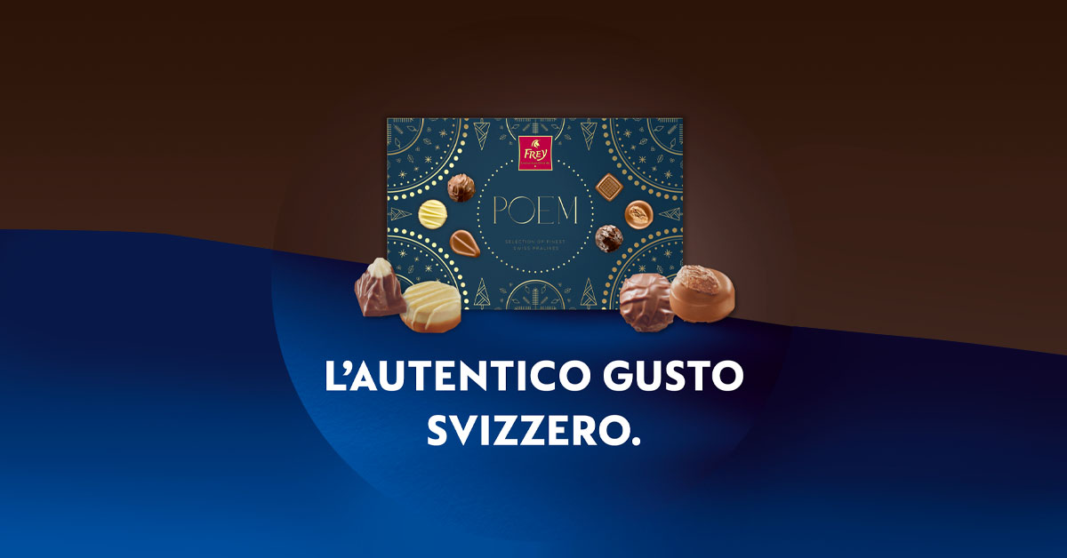 L'autentico gusto svizzero è arrivato in Italia: il lancio esclusivo della gift box Poem di Frey IMG articolo Poem L'autentico gusto svizzero è arrivato in Italia: il lancio esclusivo della gift box Poem di Frey