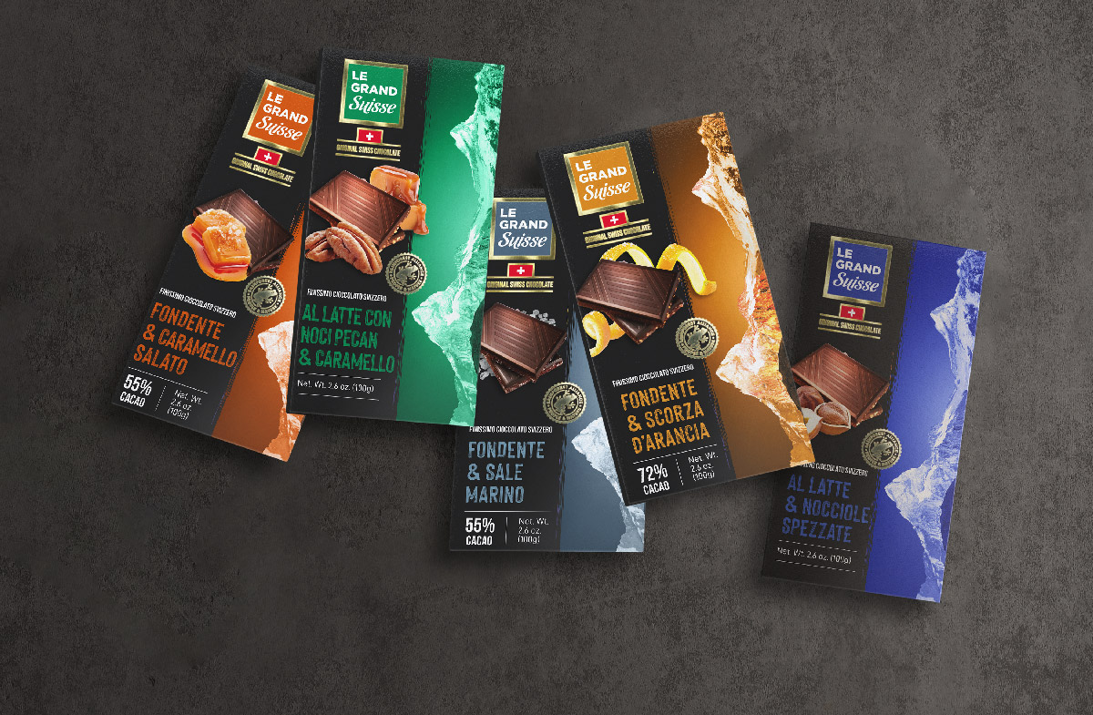 Le Grand Suisse cioccolato svizzero Atlante Swiss chocolate - Atlante amplia il suo portfolio con una linea premium di cioccolato svizzero