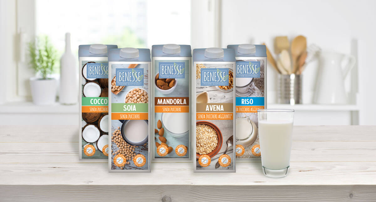 Nuova linea Benesse bevande vegetali senza zuccheri e senza zuccheri aggiunti - Nuova linea Benesse bevande vegetali senza zuccheri e senza zuccheri aggiunti