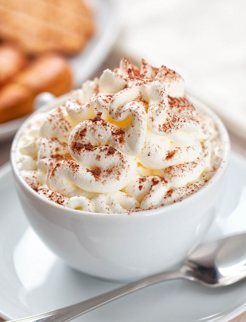 Panna fresca e creme lattiero-casearie per dolci e preparazioni culinarie