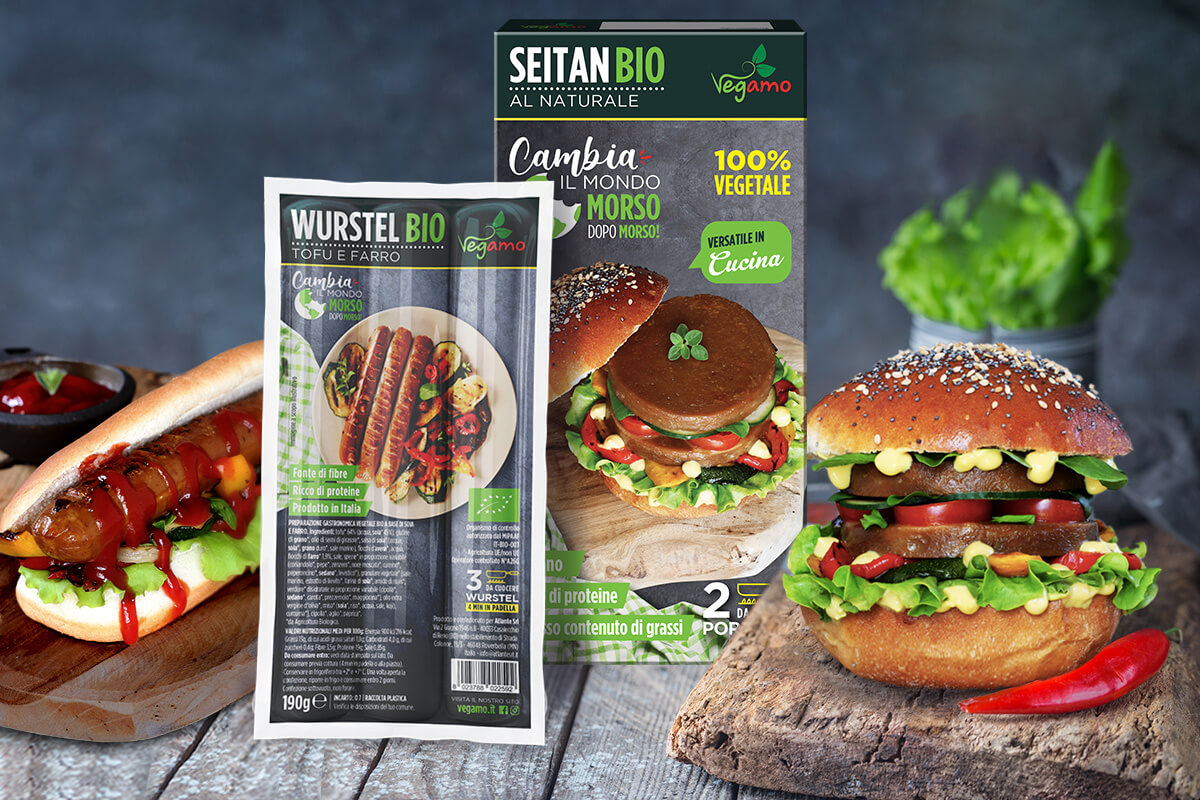 Wurstel vegano e seitan vegano vegamo - Vegamo: un brand sempre al passo con i tempi